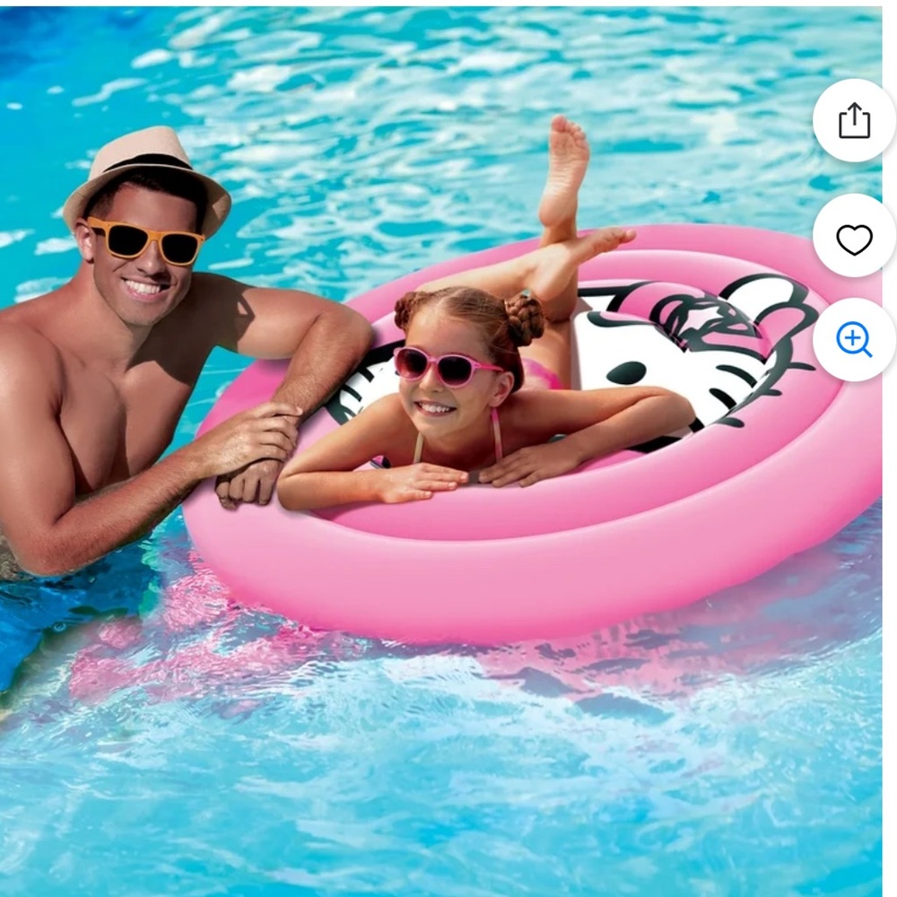 Hello Kitty Pink Inflatable Floating Island - Picture 7 of 10
